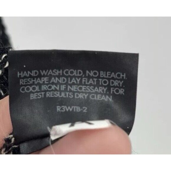 Eileen Fisher 85% Wool 15% Linen Italian Yarn Open Cardigan Lagenlook Sz L Flaws - Picture 6 of 16